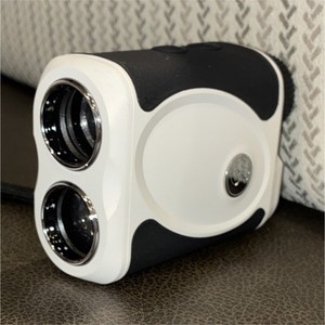 WOSPORTS Laser Rangefinder, White/Black, Battery Powered for Hunting w/ Case