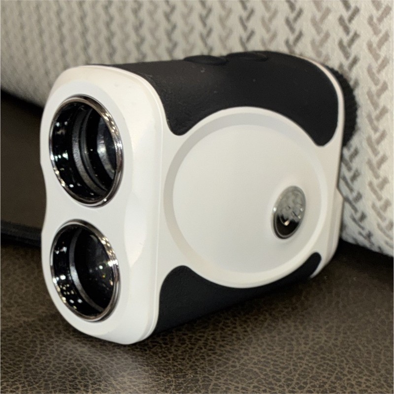 WOSPORTS Laser Rangefinder, White/Black, Battery Powered for Hunting w/ Case