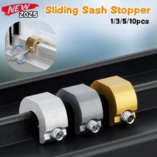 Window Lock Stopper Aluminum Alloy 3/5/10pcs New Sliding Door Limiter Sash Child