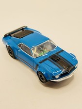 AFX Ford Mustang Boss 302 Blue Mega G Clean Car Near Mint Very, Very Fast 