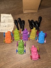 Freakies Cereal Toys - Balloon Cars - Complete Set of 7 with Instructions