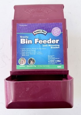 Super Pet Gravity Bin Feeder  - Constant Food Supply For Small Animals