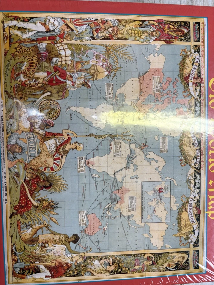 Sunsout Old World Map 1000+pc Jigsaw Puzzle by Antique Maps NEW IN BOX - Image 2 of 4