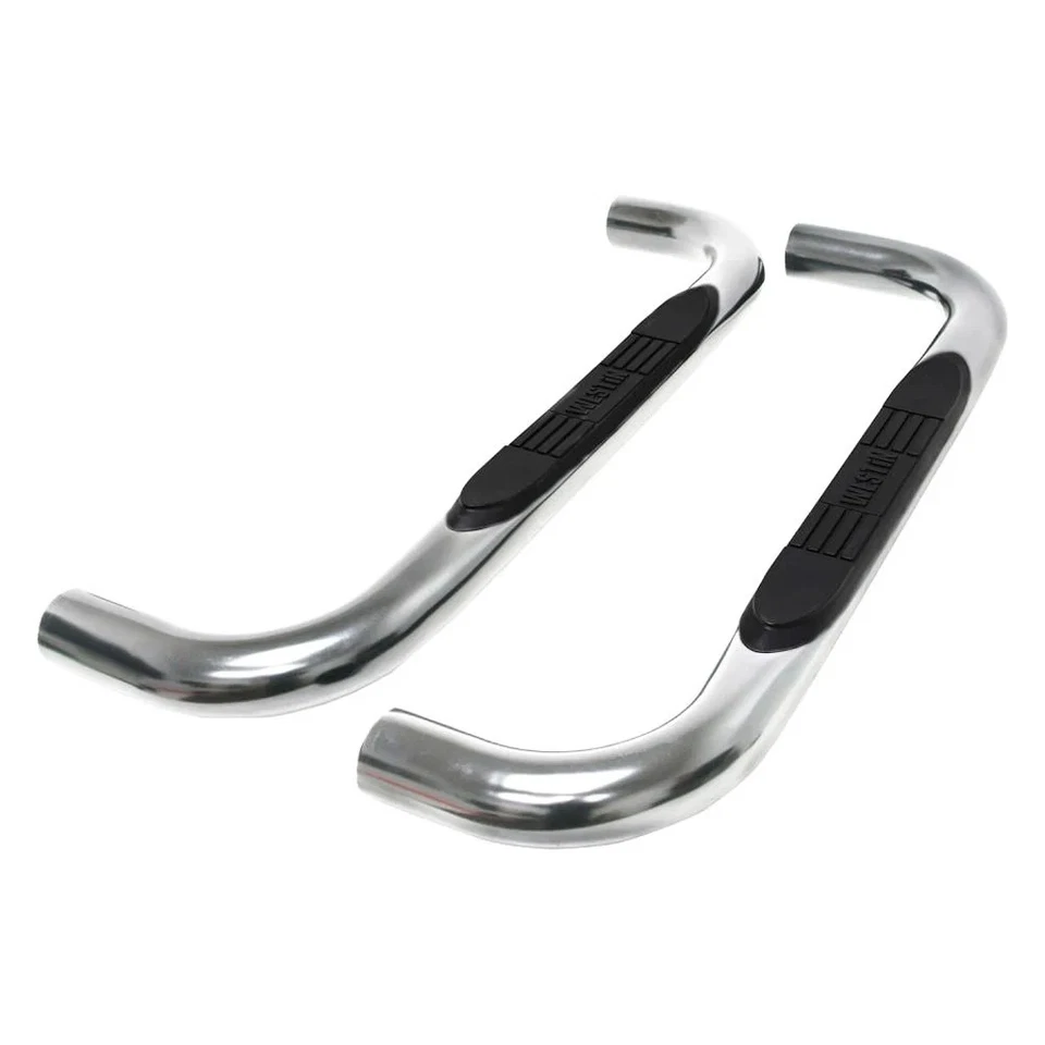 For Dodge Ram 2500 03-09 Westin 3" E-Series Cab Length Polished Round Step Bars Foto 2 de 4