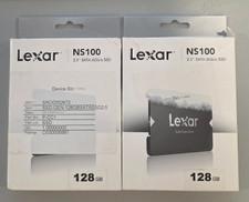 LOT OF 2 Lexar 128GB NS100 SSD 2.5" SATA III Solid State Drive