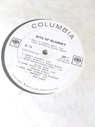 BITS OF BLARNEY GREEN VINLY RECORD WHITE LABEL RADIO STATION COPY PROMO. RARE - Picture 2 of 9