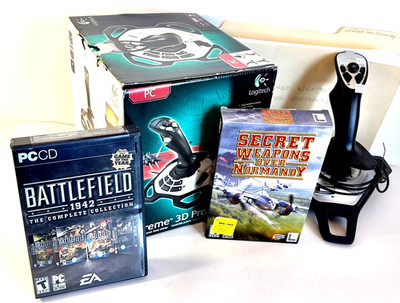 Logitech 3D Extreme Pro,Freedom 2.4 Joysticks, Software, 2 Games & Info Bundle