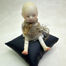 Antique Japan Bisque Doll Miniature Asian 4"