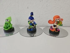 Nintendo amiibo Splatoon Girl, Squid, Boy Character Figure Pack - NVL-E-AE3A
