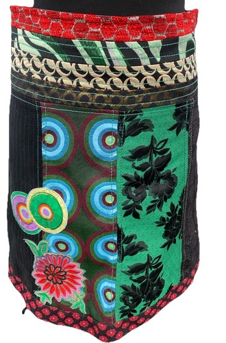 Desigual Black & Multi Patterned Skirt Size 38 - Picture 1 of 8