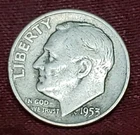 1953-D Roosevelt Dime Silver Free Shipping