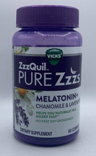 Vicks ZzzQuil Pure Zzzs Melationin  60 Gummies  EXP 3/26  FAST SHIPPING
