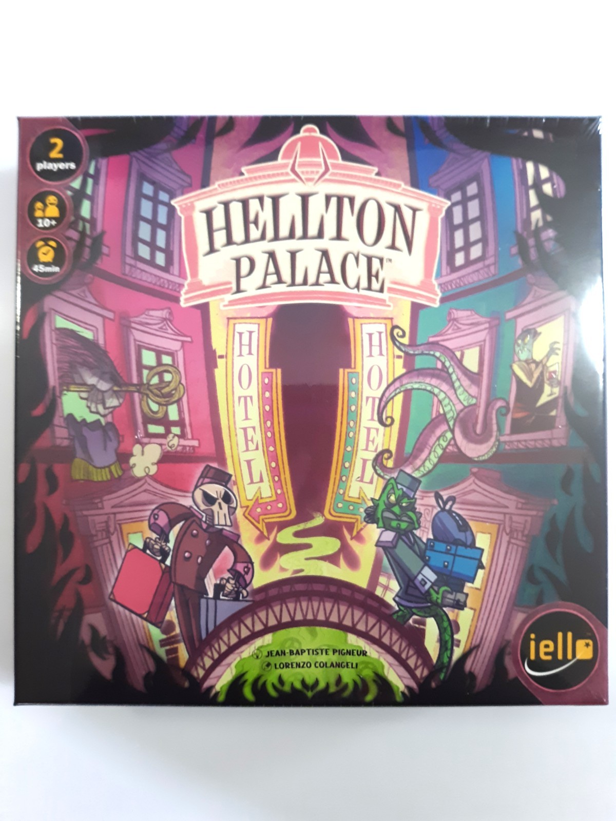 HELLTON PALACE Board Game SEALED 2022 IELLO 2 Players Hotel Management Strategy