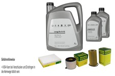 MANN Inspektionspaket 7L VW LongLife IV FE 0W-20 für Audi A4 Avant 8W5 B9 3.0