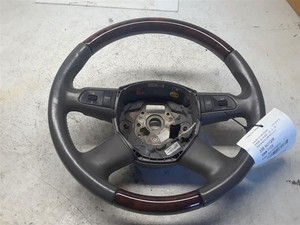 2006 Audi A6 Steering Wheel Grey Leather Wood Trim - 4F0419091BH - R00243600