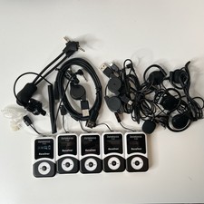 Retekess T131 Receiver Lot of 5 w/ accessories UNTESTED BUT TURNS ON