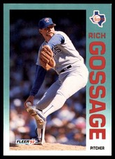 Rich Gossage 1992 Fleer #305 Texas Rangers MLB READ FREE SHIPPING AutographDen
