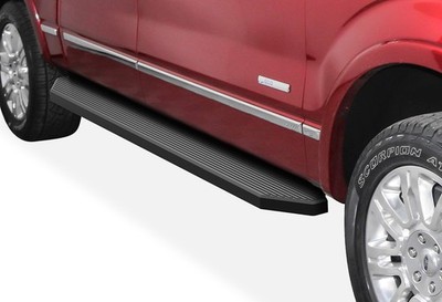 APS Black Flat Running Boards Style Fit 09-14 Ford F150 SuperCrew Cab