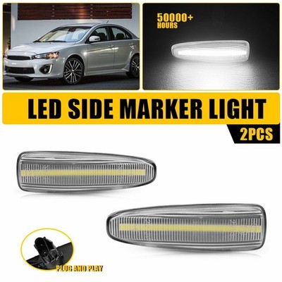 For 2007-2013 Mitsubishi Outlander Sequential LED Side Marker Turn Signal Lights
