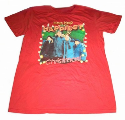 Hap Hap Happiest Christmas Vacation National Lampoon Movie T-Shirt  Size Medium