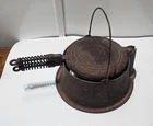 Vintage Wagner Ware Sidney No 8 Cast Iron Waffle Maker with High Base 1910