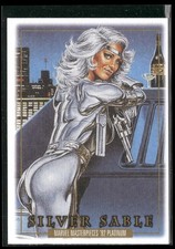 2024 Skybox Marvel Masterpieces '92 Platinum #81 Silver Sable CANVAS