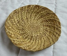 Vintage Woven Round Small Basket, Tohono O’odham Papago Native American