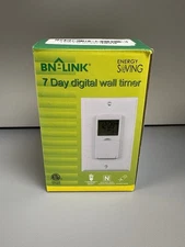 BN-LINK 7 Day Programmable In-Wall Timer Switch Digital with Blue Light 3 way