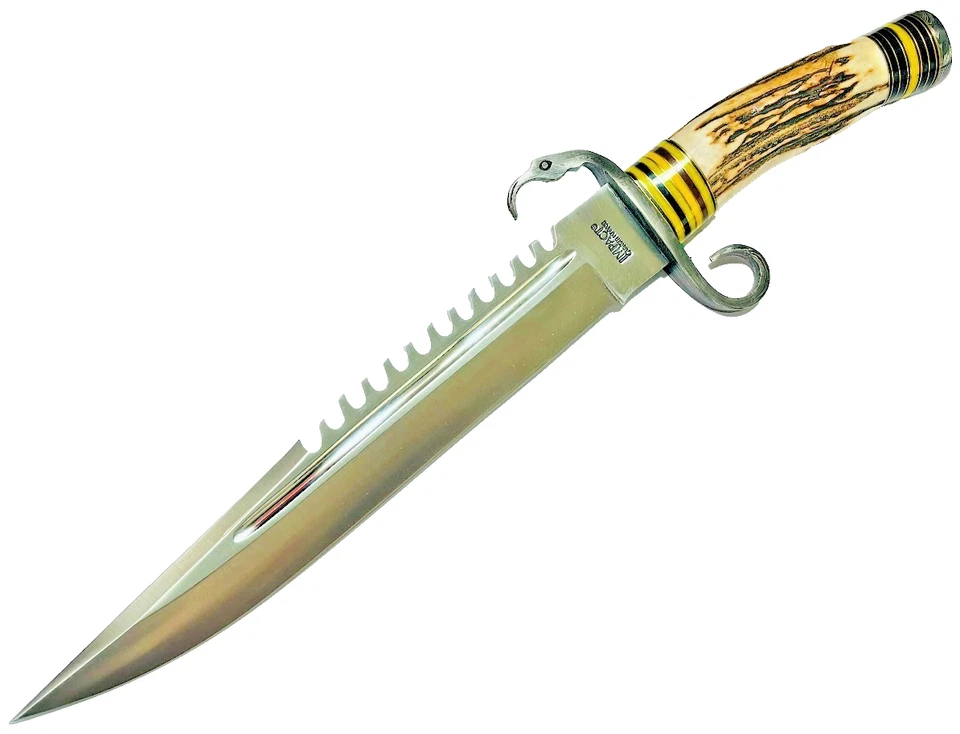 Impact Cutlery Custom Handmade Combat Bone Handle Knife 18" Dagger RARE Knives - Image 2 of 4