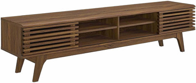 Render 70'' Mid-Century Modern Low Profile Media Console TV Stand, 70 Inc