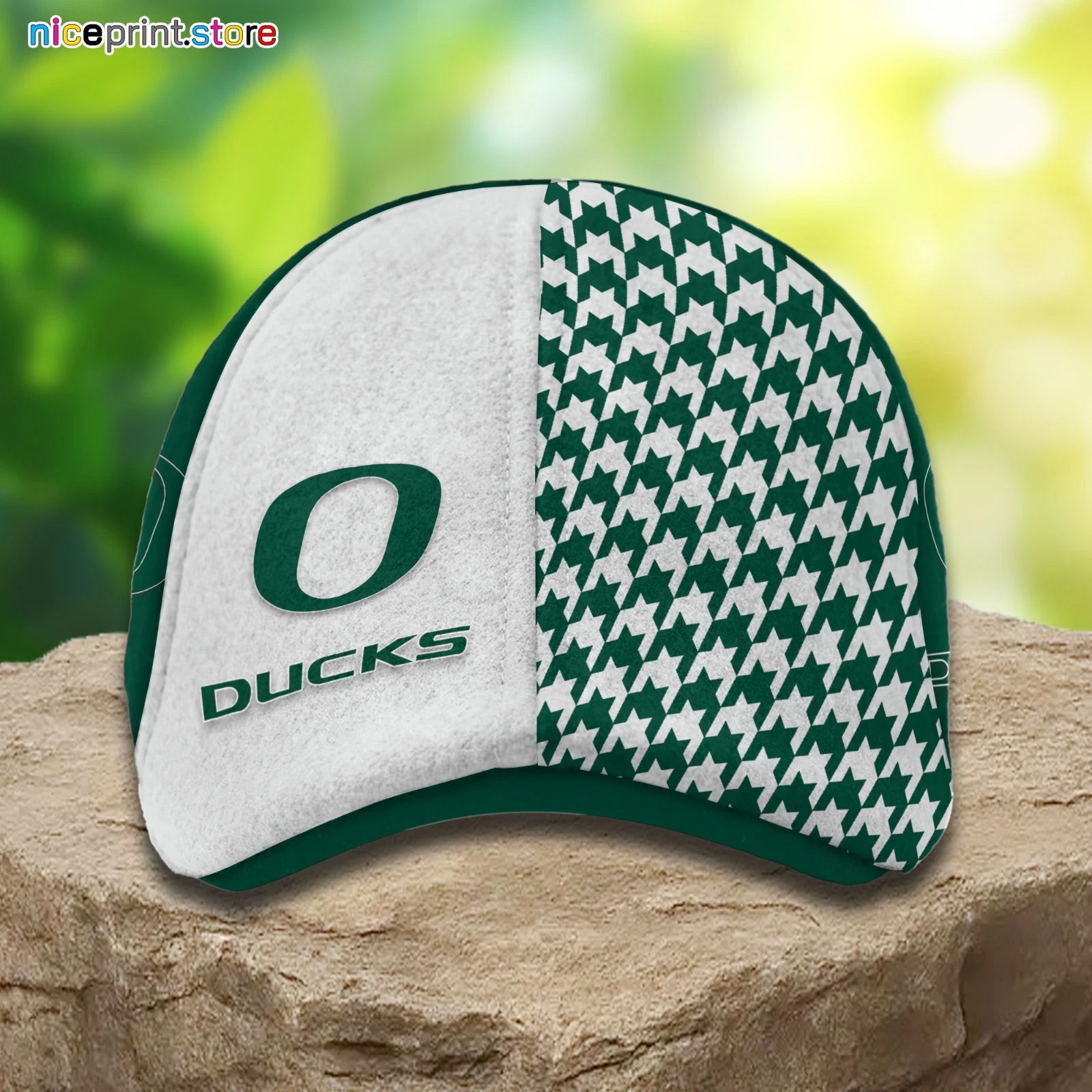 Oregon Team Ducks Ivy Cap Ducks 6 Panel Ivy Hats  NCAA Driver Hat NCAA Flat Cap