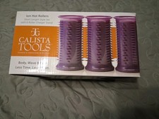 Calista Tools Ion Hot Heating Rollers Short Style Set Add Body Wave Curl To Hair