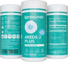 UpNourish AREDS 2+ - Advanced Eye Vitamin Supplement for Macular Health and D...