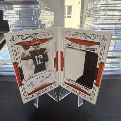 Panini 2023 National Treasures Shedeur Sanders Rookie Auto Booklet /99 Browns