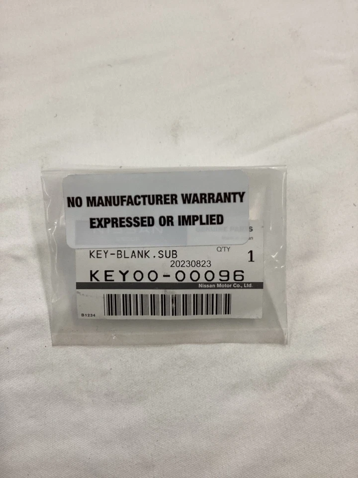 KEY00-00096 Nissan 300ZX «Красный бархат» пустой ключ новый OEM!! KEY0000096 - Изображение 3 из 3