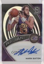 2019-20 Panini Spectra Radiant Signatures 65/99 Mark Eaton #RS-MET Auto 0j4n