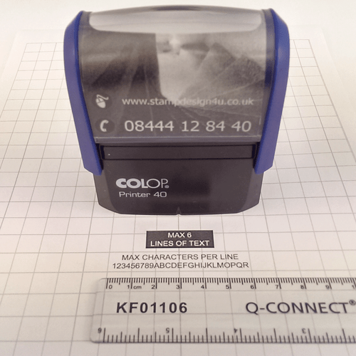 Estampillas de goma personalizadas Nuevas estampillas tinta negra autoentintado COLOP NHS dirección comercial - Imagen 4 de 6