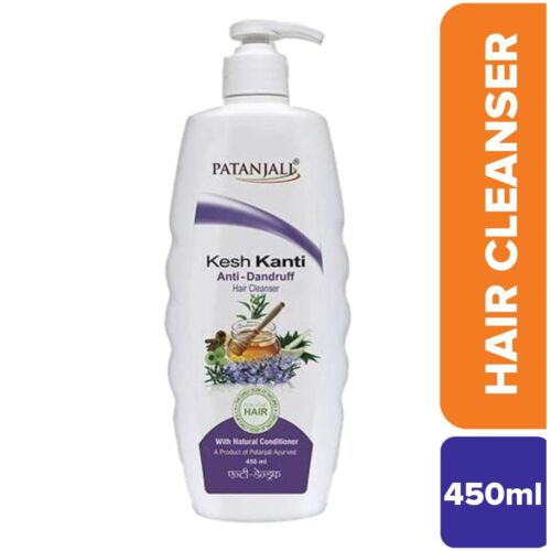 Patanjali Kesh Kanti Anti-Dandruff Hair Cleanser Shampoo, 450ml (Pack of 1)  8904109451010 | eBay