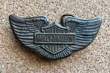Vintage Harley Davidson Motorcycle Belt Buckle Shield and Wings