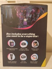 MASINGO Karaoke Machine for Adults  Kids Ostinato M7 2 Wireless Mics Bluetooth