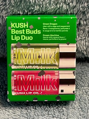 Milk Makeup Kush Best Buds Lip Oil Duo GREEN DRAGON & DREAM MACHINE  New SEALED
