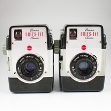 Kodak Brownie Bull's-Eye 620 Roll Film Camera Parts/Repair/Display - Lot of 2