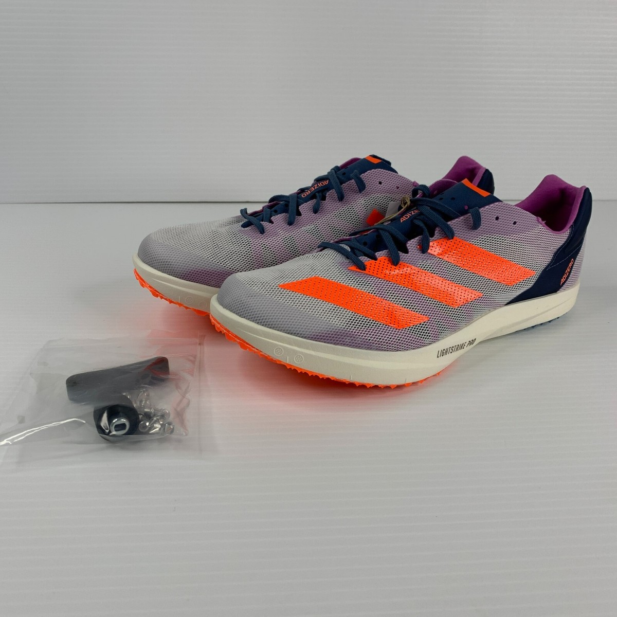 Adidas adizero Avanti TYO Track & Field Spikes Men\'s Size 10.5 GX6678 Men Adidas Adizero Avanti TYO Distance Track Spikes Gray  main image 3
