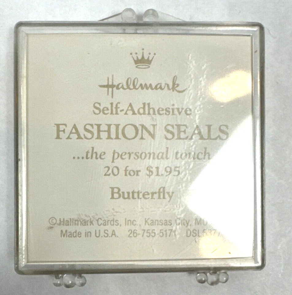 Juego de 20 sellos de oro vintage con sello mariposa en relieve 2x2 Foto 2 de 4