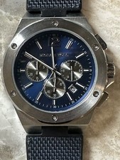 Michael Kors mk-8942 Mens Watch Silicone Nylone Strap 45MM Working