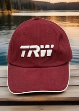 TRW Automotive Safety Parts US Space Program Red Snapback Baseball Cap