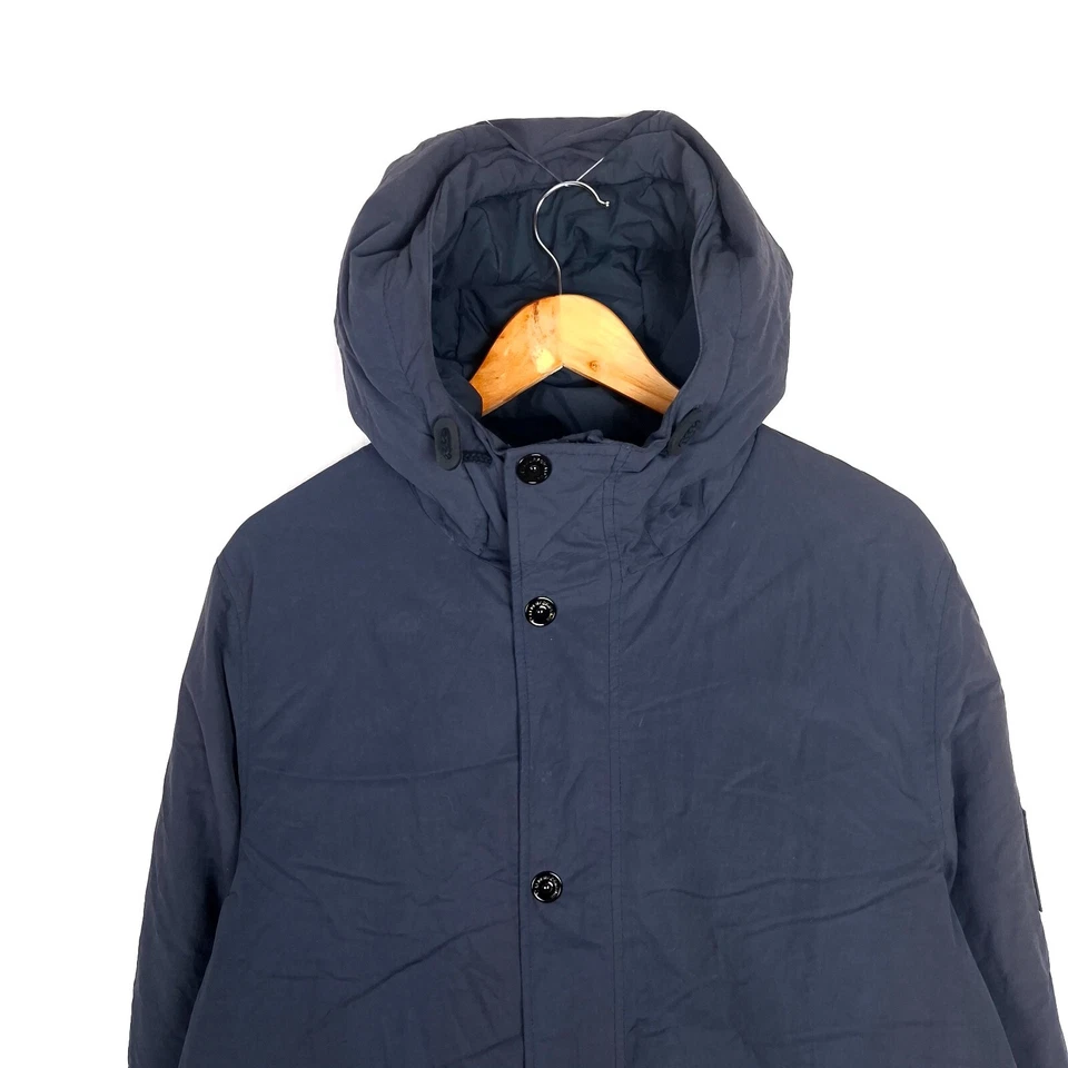 Chaqueta parka para hombre PEAK PERFORMANCE talla L con capucha azul cremallera aislante Foto 3 de 4