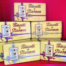 🔴 una scatola pubblicitaria in latta plasmon anni 60