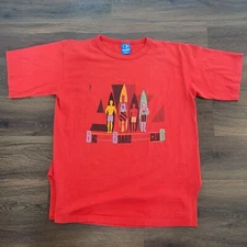 VTG 1986 Single Stitch Cotton Ocean Pacific Long Board Red Surf T-Shirt Sz M Usa