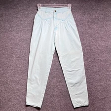 Vintage Gitano Jeans Women's 9/10 Hi-Rise Mom Light Blue Cotton W25 L29 U.S.A.